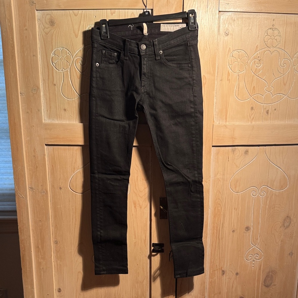Rag and bone coated skinny jeans